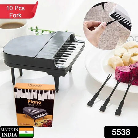 Creative Piano Fruit Fork Set (10pcs)