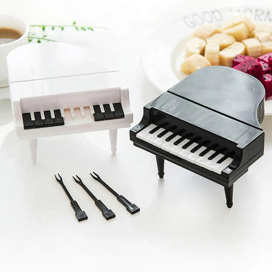 Creative Piano Fruit Fork Set (10pcs)
