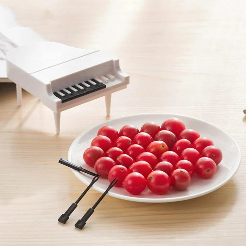 Creative Piano Fruit Fork Set (10pcs)
