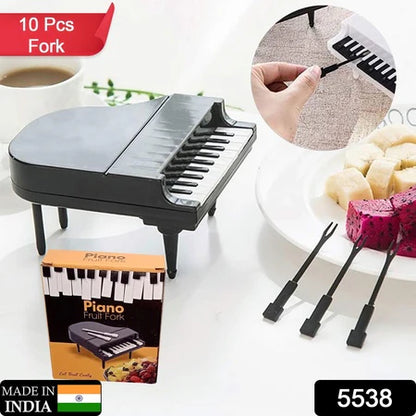 Creative Piano Fruit Fork Set (10pcs)