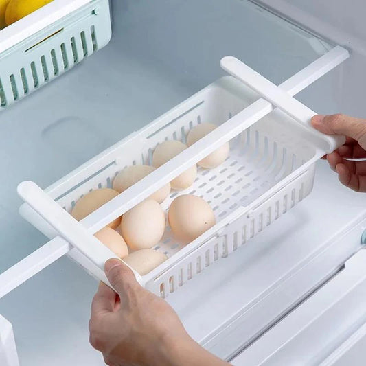 Adjustable Sliding Storage Racks for Fridge (4 Pc Set)