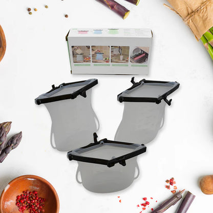 Reusable Silicon Food Storage Bag- 3 Bag Set -Food Grade