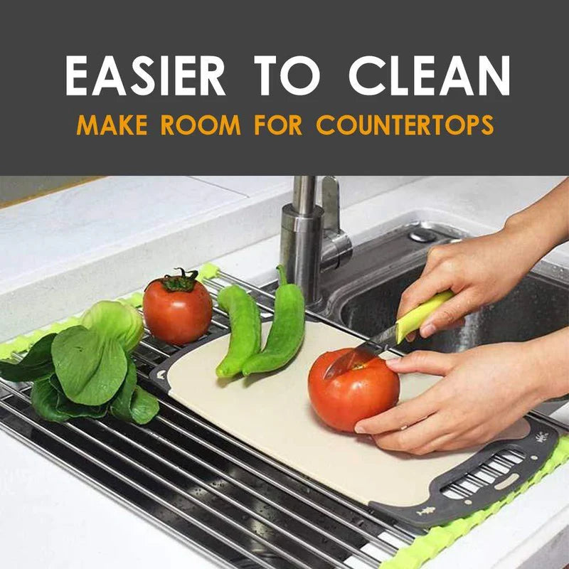 Foldable Kitchen Sink Roll Up Dish Drying Rack