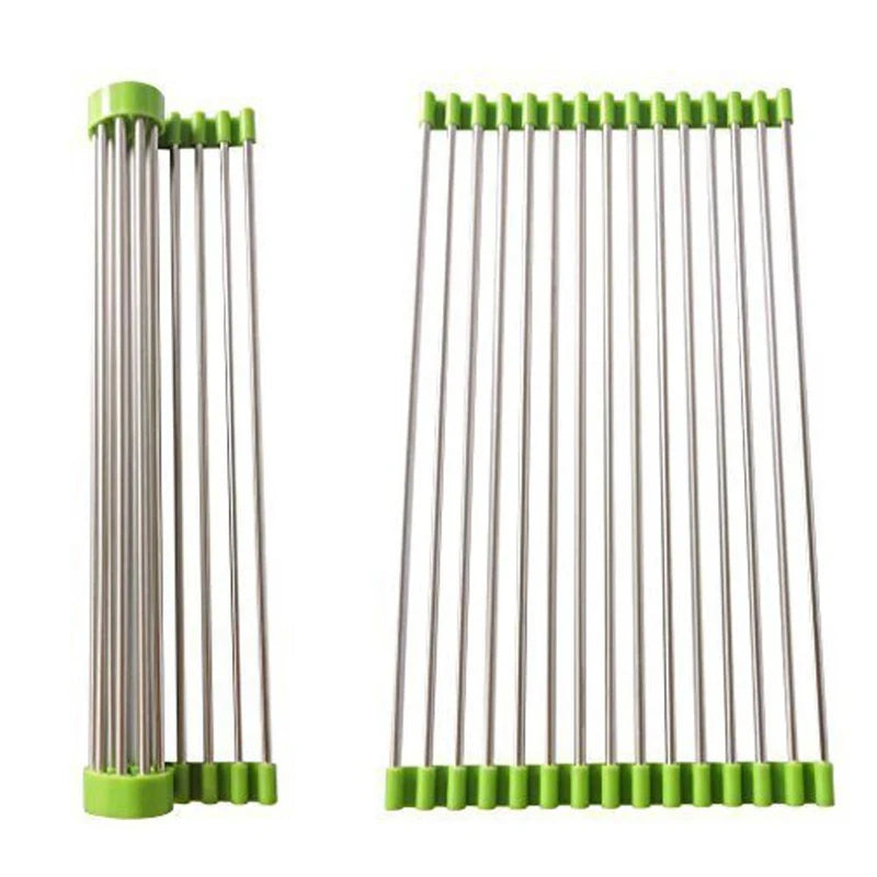 Foldable Kitchen Sink Roll Up Dish Drying Rack