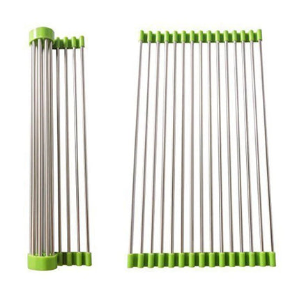 Foldable Kitchen Sink Roll Up Dish Drying Rack